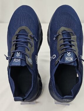 Loewe By Cloudit Navy Blue Knit Runner Sneakers Size 41/8